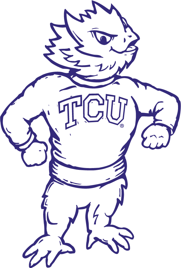 TCU Horned Frogs 1997-2005 Mascot Logo v2 diy DTF decal sticker